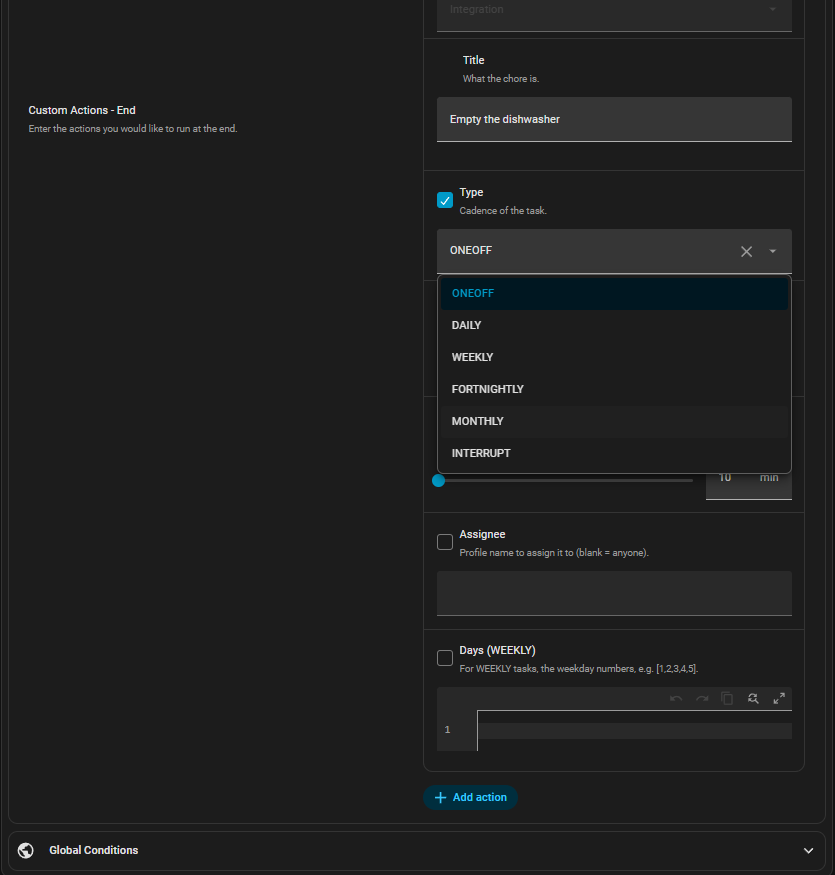 Home Assistant appliance-watcher creating a chore on cycle end